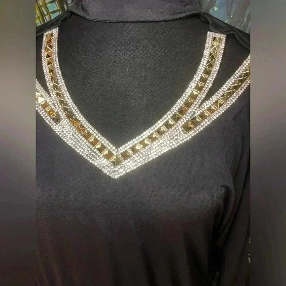 Embellished Cold-Shoulder Dress - Picture 4 of 14